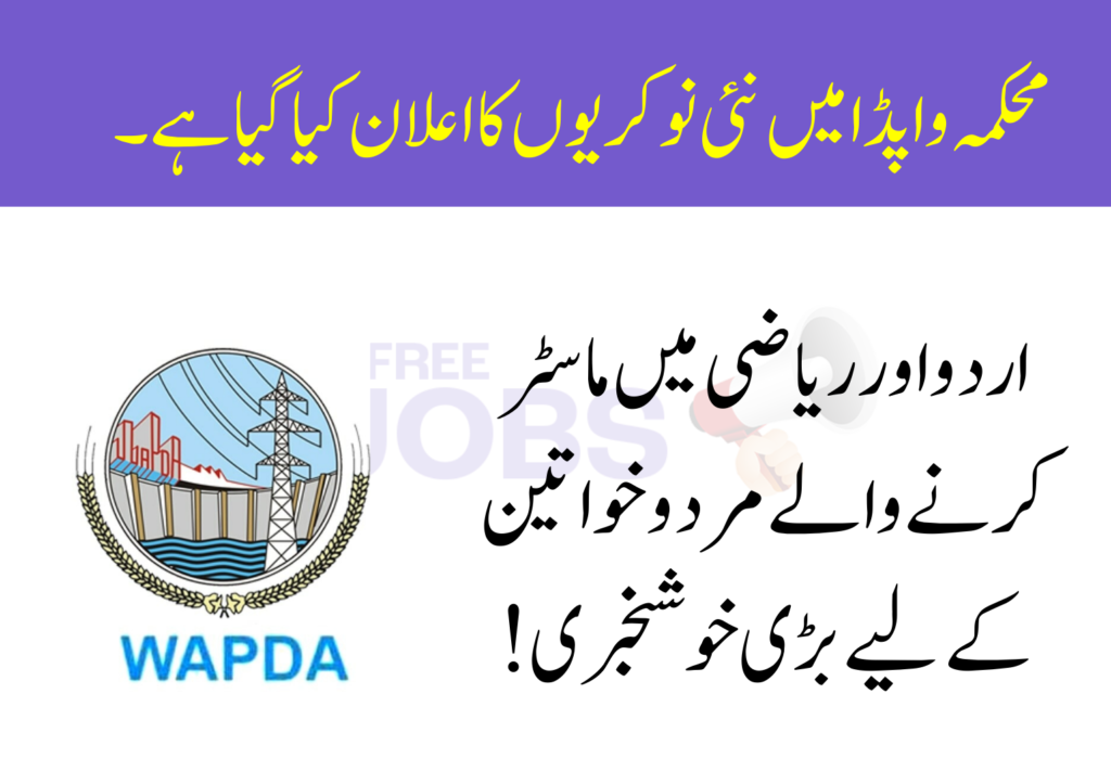 WAPDA Cadet College Tarbela Jobs 2024 – Lecturer Urdu, Lecturer Mathematics