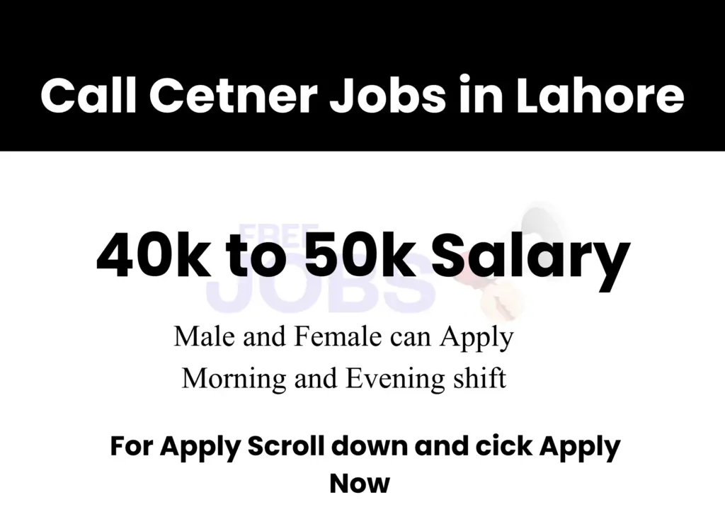 Call Center Night Shift Jobs in Lahore